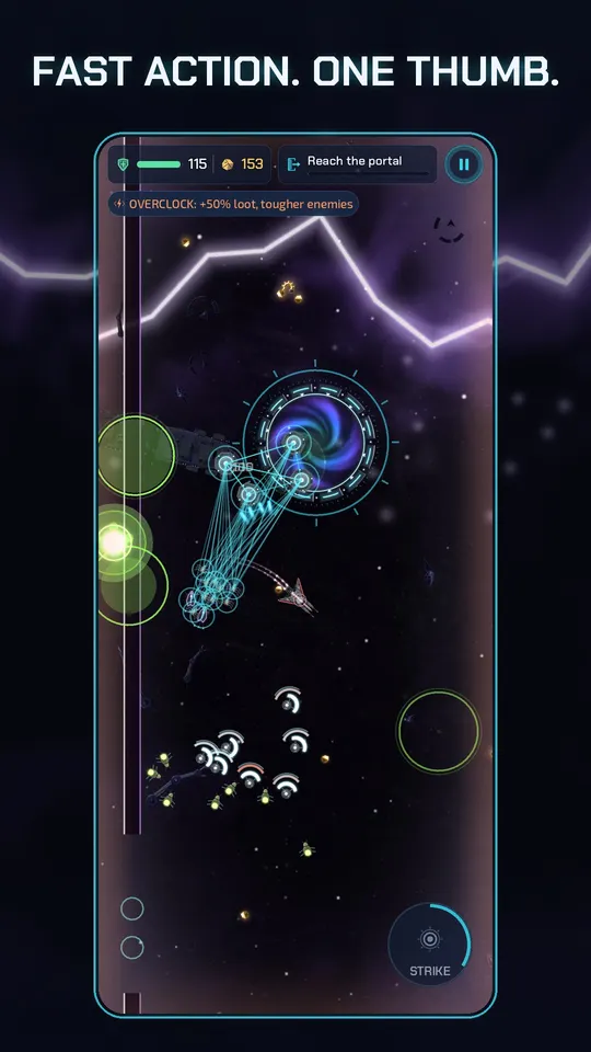 Fast action with one thumb