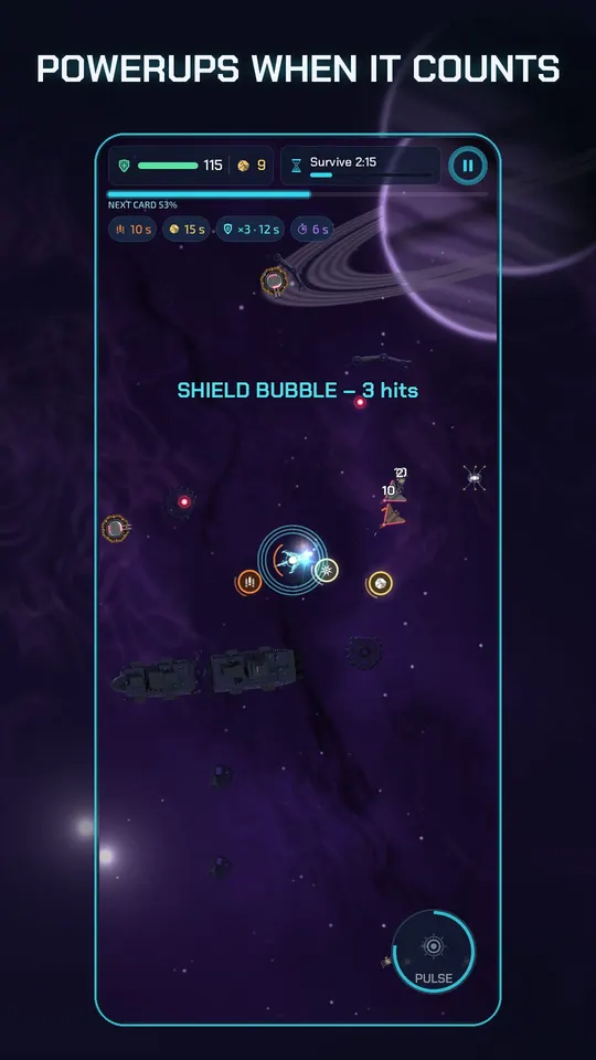 Power-ups in action