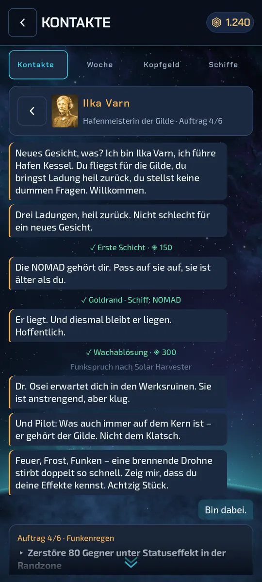 Kontakte: Story-Nachrichten von Hafenmeisterin Ilka Varn
